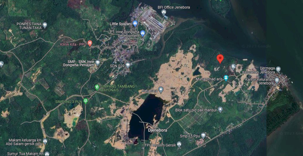 Dijual Tanah SHM Luas 71.750m2 di Jenebora Kab PPU dekat IKN