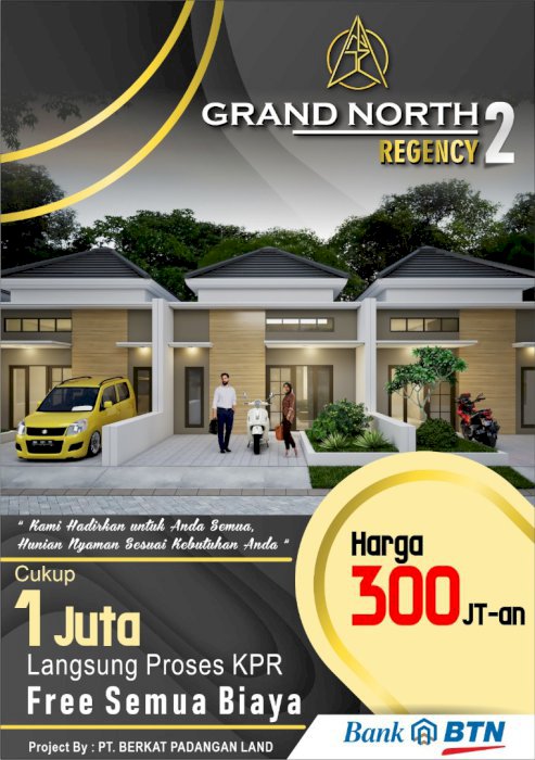 DiJual Perumahan Grand North Regency 2 Gresik Jawa Timur
