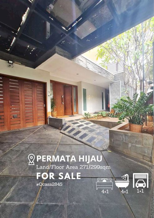 Rumah Mewah Di Permata Hijau Jakarta Selatan Semi Furnished