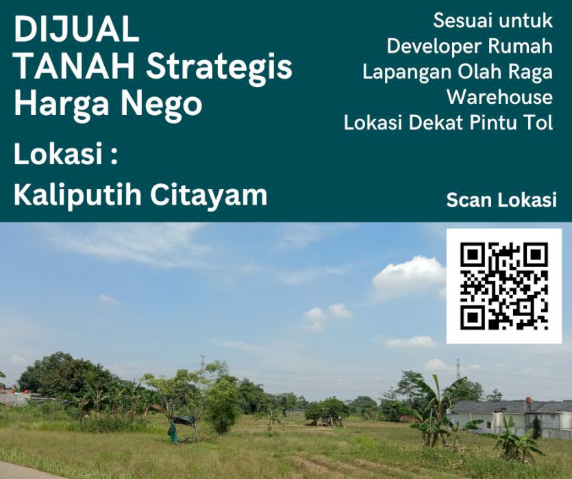 JUAL TANAH MURAH LOKASI STRATEGIS COCOK UNTUK USAHA/INVESTASI