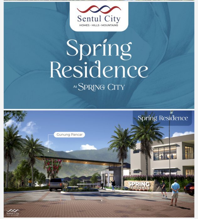 Rumah view gunung spring residence Sentul city