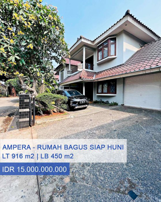 Rumah Dalam Komplek Bangunan Terawat Di Ampera Jakarta Selatan