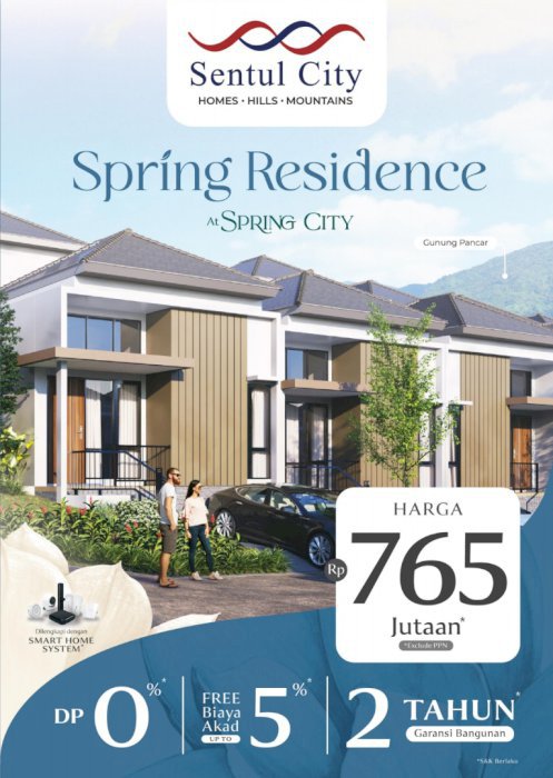 Spring residence rumah bayar 20 JT free all in