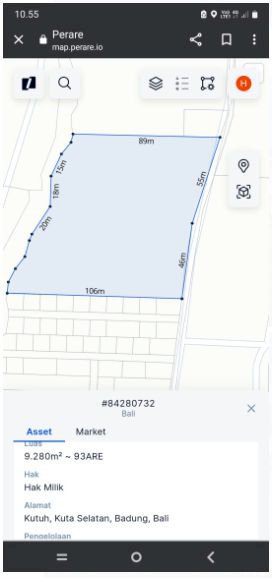 tanah 92,8 are dkt pantai pandawa kutuh