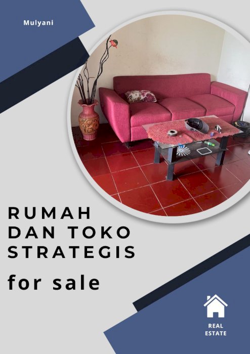 DI JUAL RUMAH TOKO STRATEGIS DI DEKAT TOL KARANG TENGAH