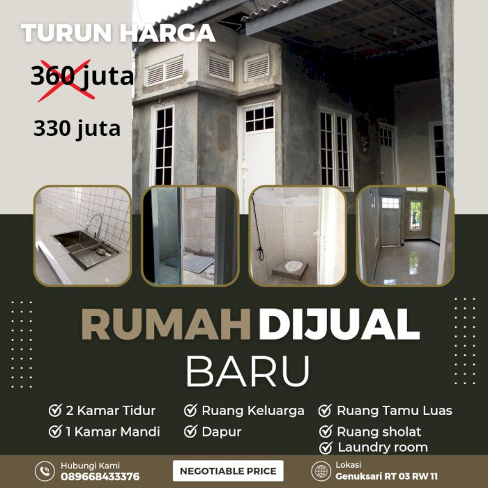 Rumah Baru SHM semarang timur 91 m2