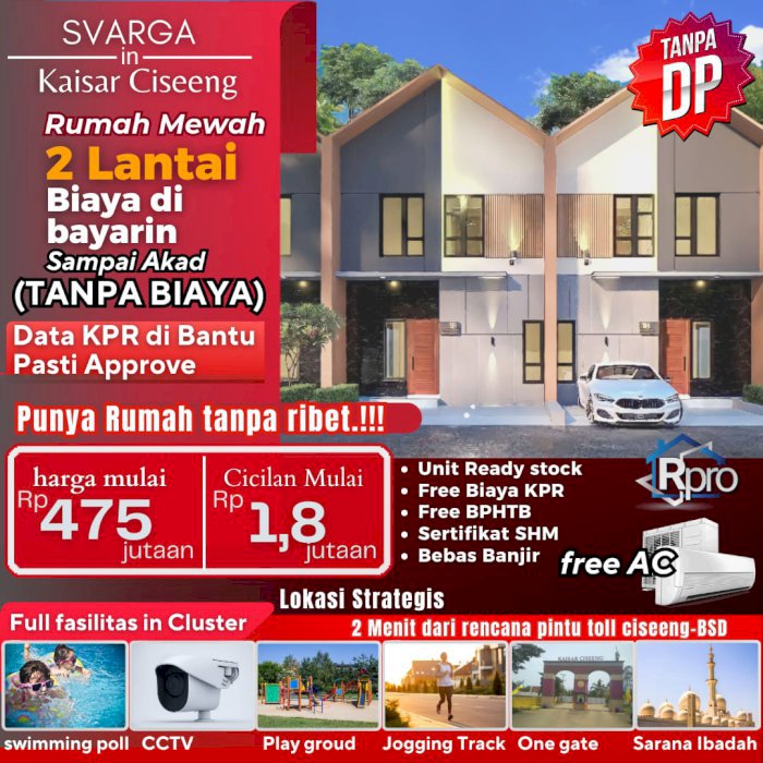 RUMAH 2 LANTAI KAISAR SERPONG CISEENG BOGOR