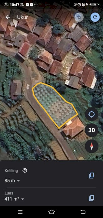 Di jual tanah datar lokasi ds sukaluyu lw liang bogor barat