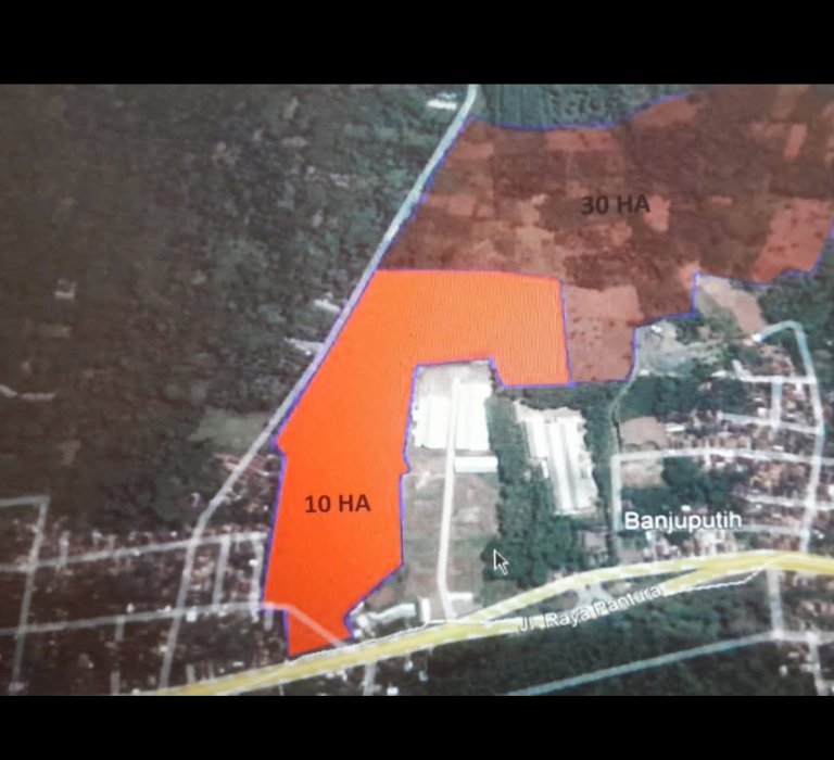 Jual tanah untuk keperluan bangun pabrik lokasi di Batang