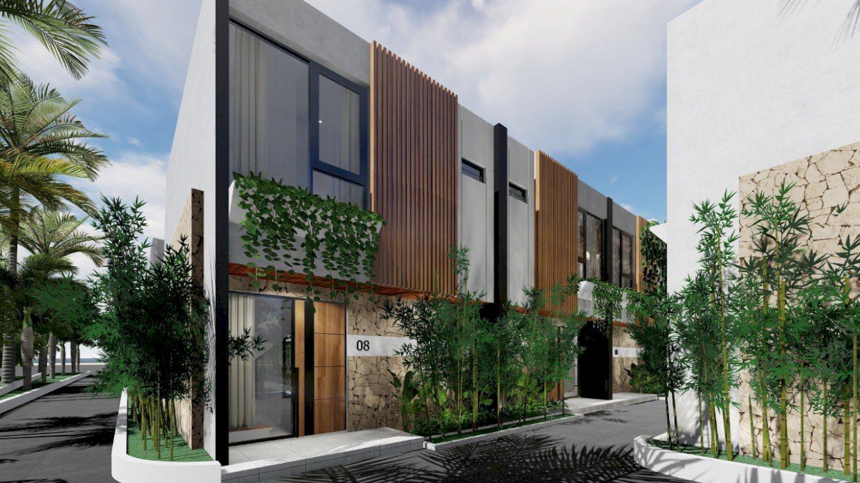 Project showcasing tropical modern villas with 2 Bedroom in Kuta Bali