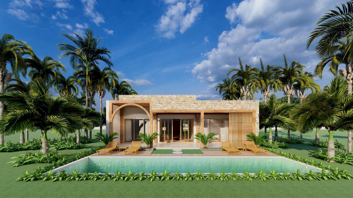 Villa project showcasing cliff 2 bedroom villa in Sunut Lombok