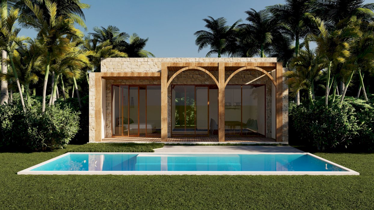 Villa project showcasing 2 bedroom villa in Sunut Lombok