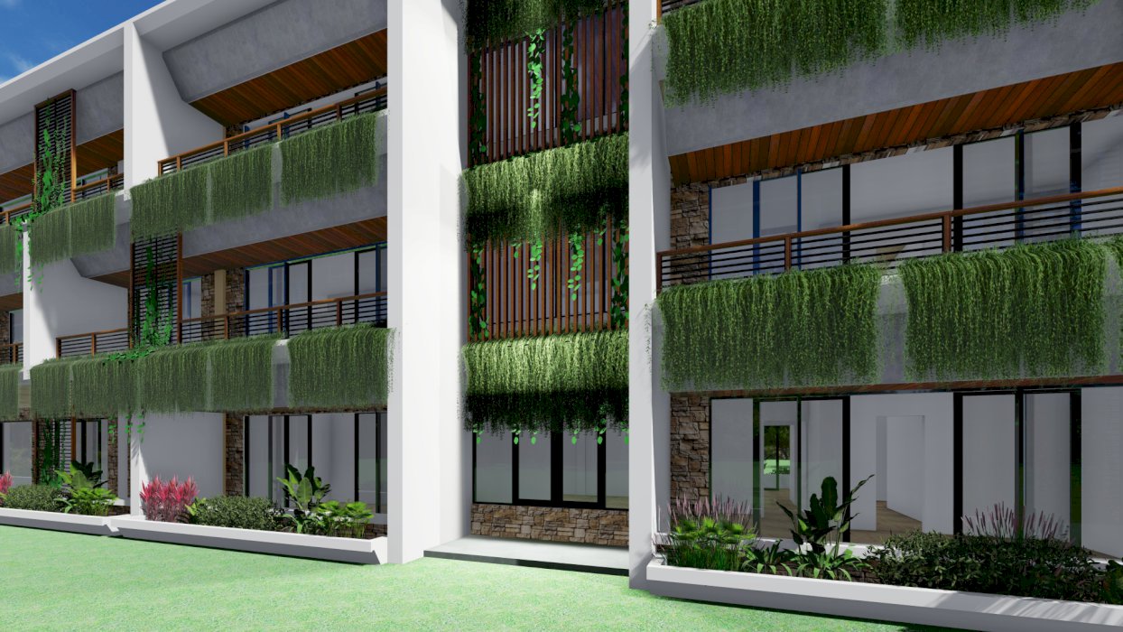 Apartement project showcasing a studio apartement in Sunut Lombok