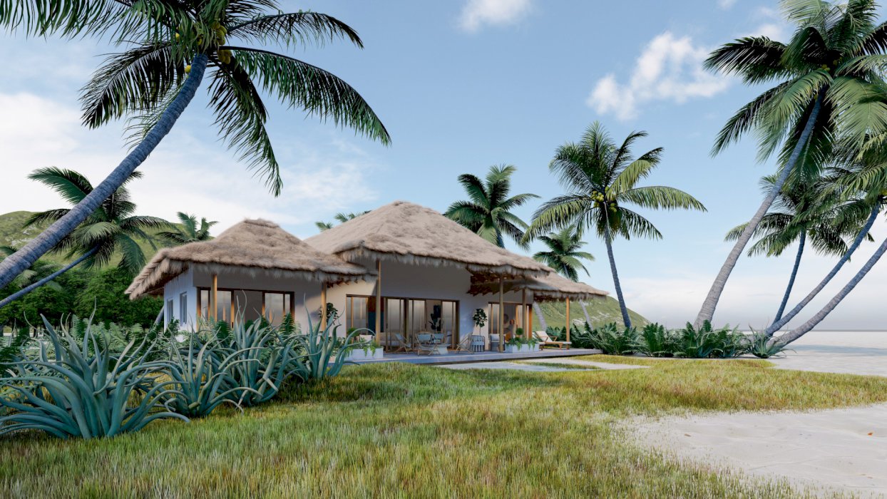 Project showcasing 3 bedroom villa in Sunut Lombok