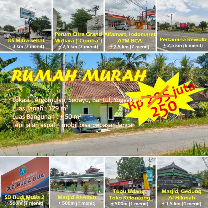 DIJUAL RUMAH MURAH SIAP HUNI DI BANTUL