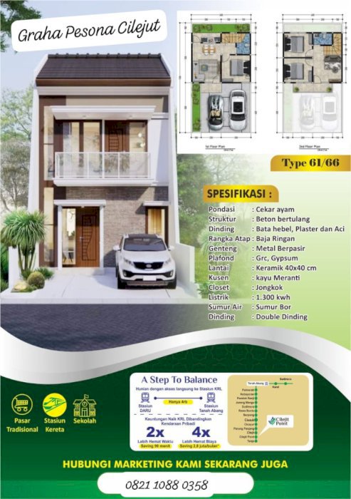 Rumah Murah Nempel Stasiun