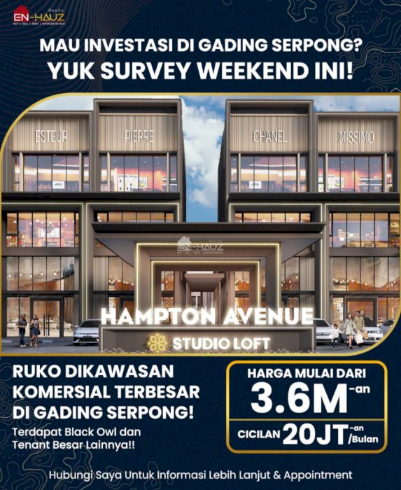 JUAL RUKO MURAH LOKASI STRATEGIS DI GADING SERPONG