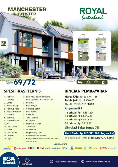 Jual rumah minimalis  Royal Sentraland, Makassar