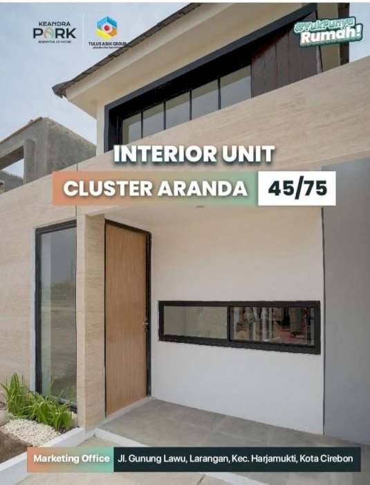 PERUMAHAN MINIMALIS CLUSTER ARANDA LOKASI CIREBON