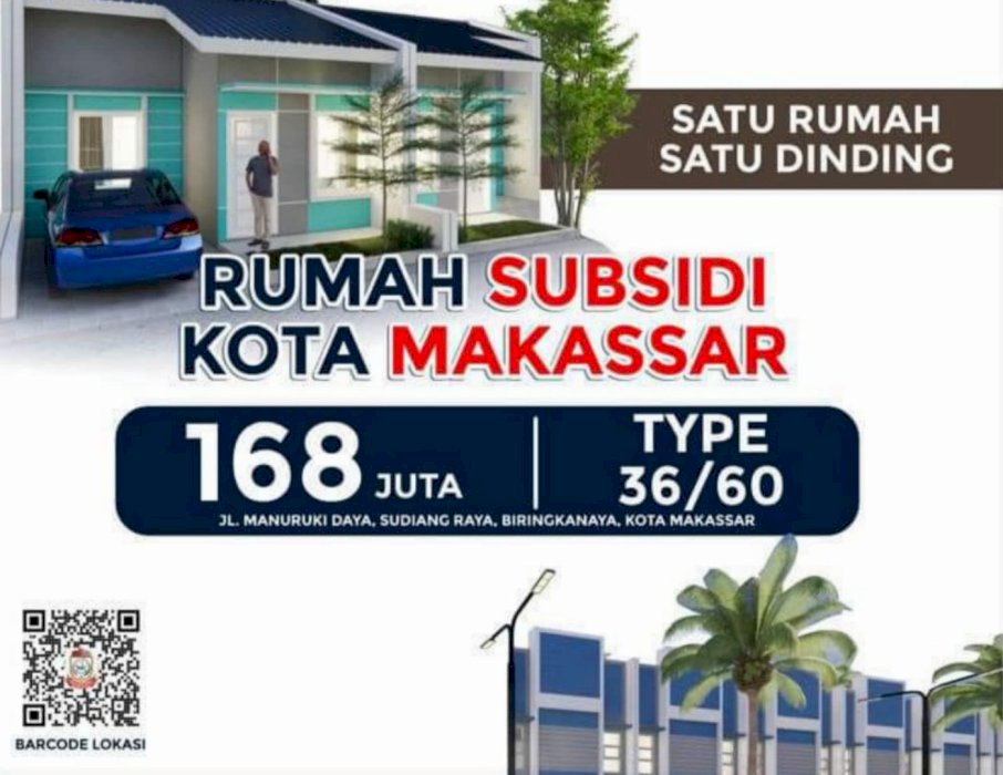 Dijual murah rumah subsidi di makassar