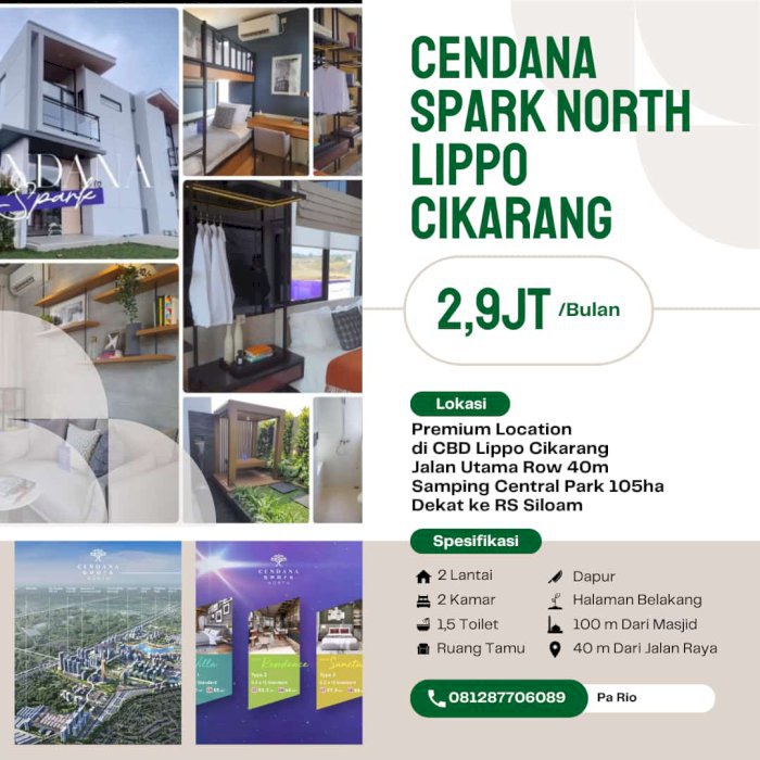 DI JUAL RUMAH DI CLUSTER CENDANA SPARK