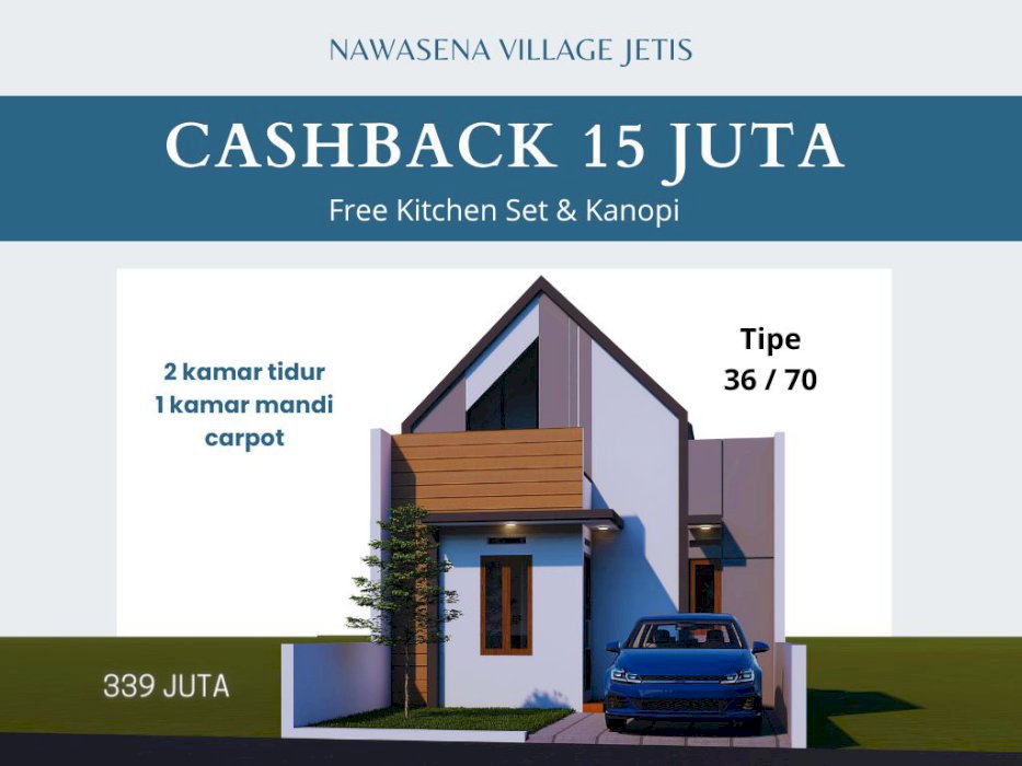  Cashback 15 Juta, Free Kitchen Set dan Kanopi Di Perumahan Baki