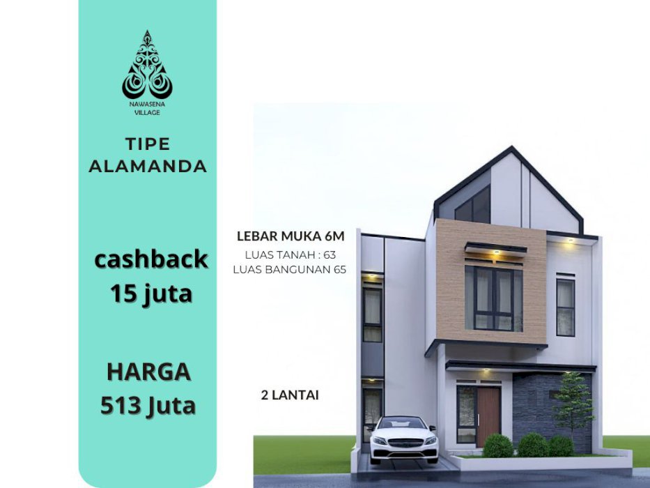 Di Jual Rumah 2 Lantai Dekat Rumah Sakit Indriati Solo Baru