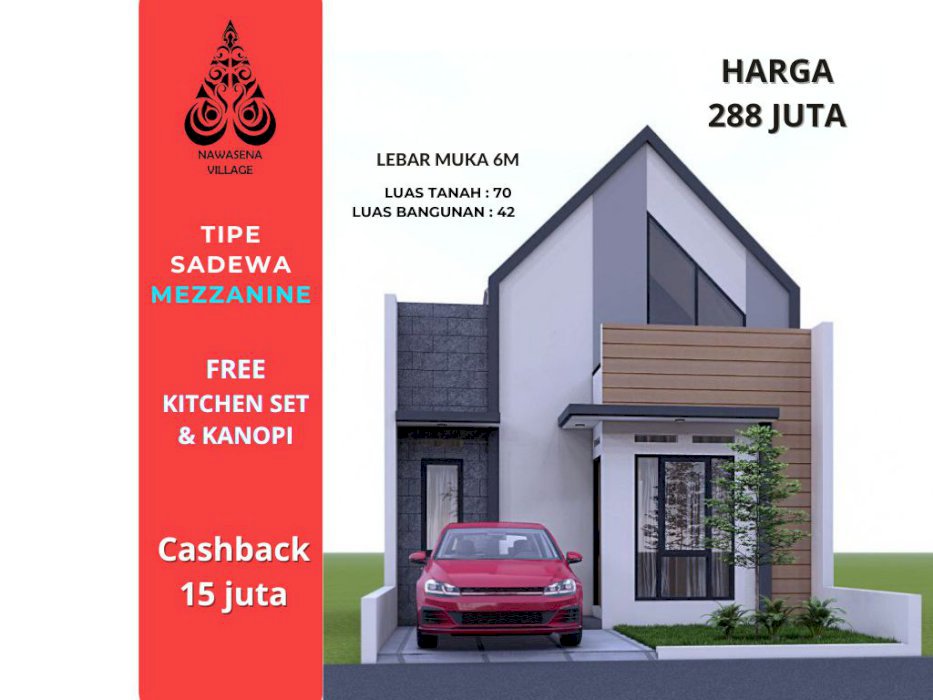 Rumah Mezzanine Dekat RSUD Sukoharjo