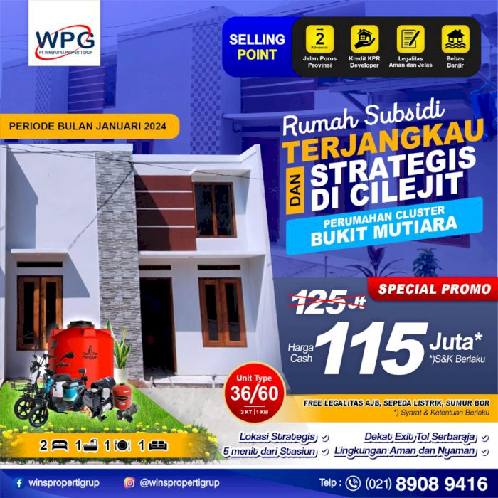 PERUMAHAN MURAH LOKASI SANGAT STRATEGIS DI BOGOR