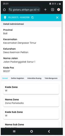 Tanah Dekat Pantai Padang Galak Sanur