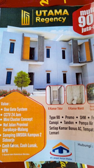 Berkonsep rumah kost 2 lantai