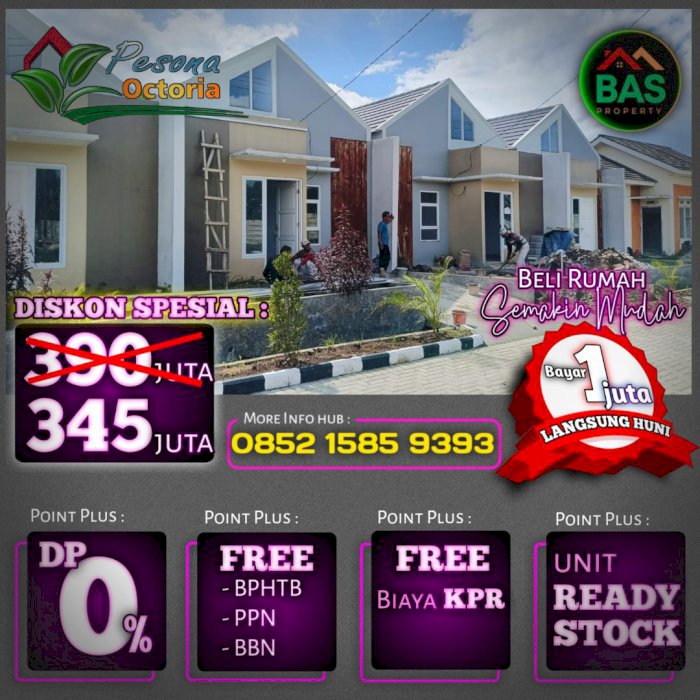 Pesona Ocroria Perumahan Murah Di bogor angsuran Cuma 1,8Jtan