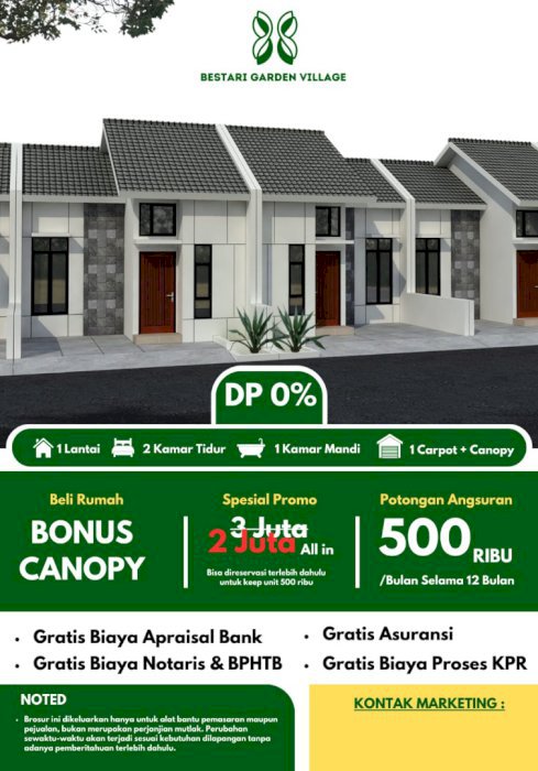 BESTARI GARDEN VILLAGE TAMBUN UTARA BEKASI JAWA BARAT