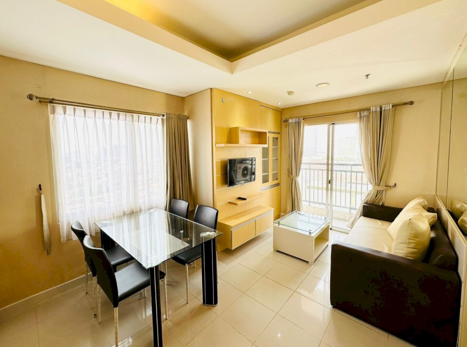 Sewa Apartemen Cosmo Terrace Thamrin City Type. 2 BR Full Furnish