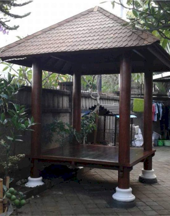 JASA PEMBUATAN GAZEBO KAYU BERKUALITAS