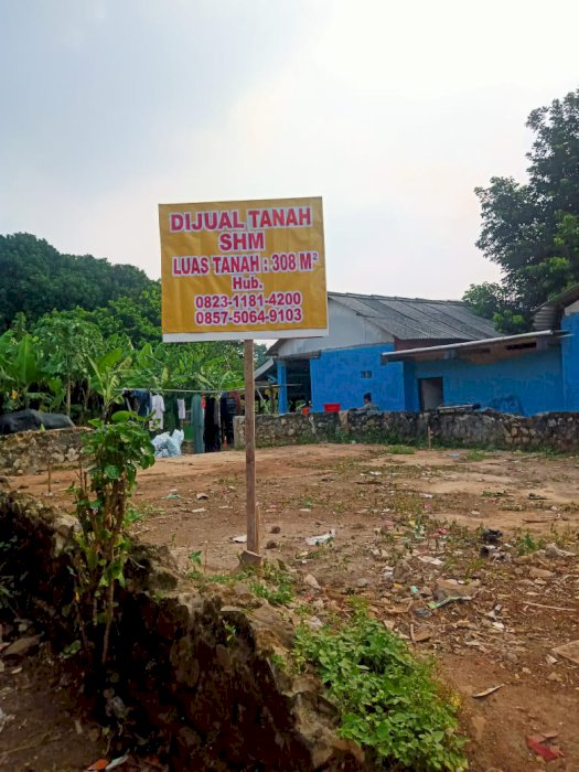 DIJUAL Tanah Dibelakang Kawasan Bogorindo, Citeureup, Kab. Bogor