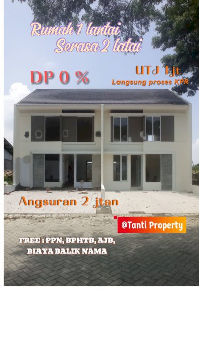 RUMAH CERME 1 LANTAI SERASA 2 LANTAI