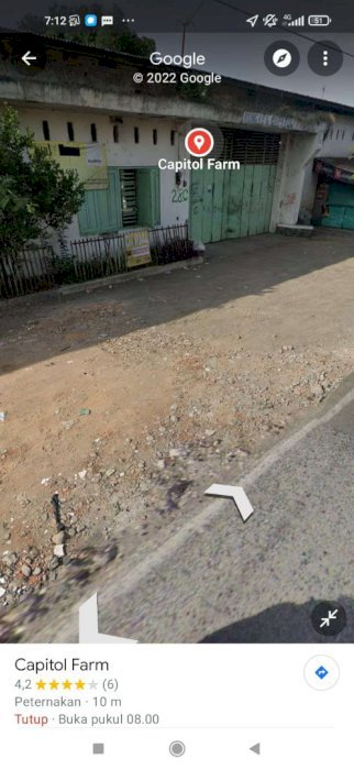 Di jual tanah industrial lokasi strategis pinggir jalan raya