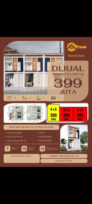 Rumah modern di surabaya surat SHM