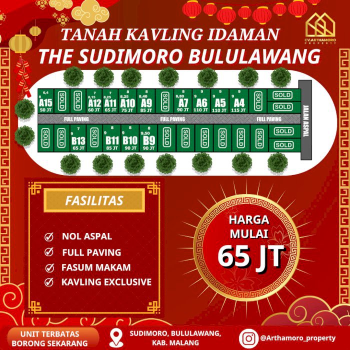 TANAH KAVLING IDAMAN THE SUDIMORO BULULAWANG
