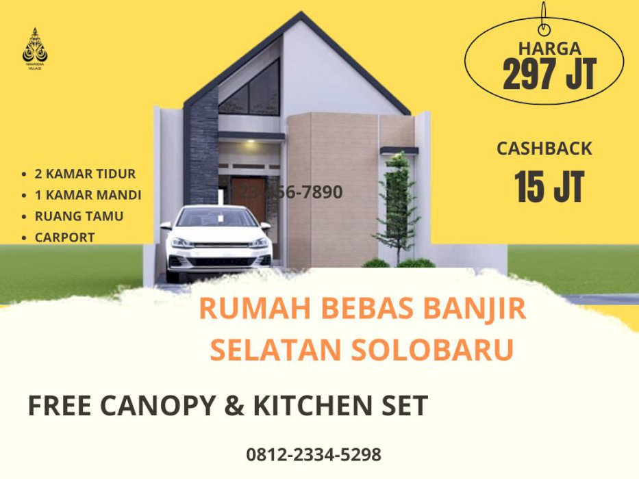 RUMAH STRATEGIS DI BAKI SUKOHARJO RUMAH MURAH ARAH INSAN CENDEKIA SOLO