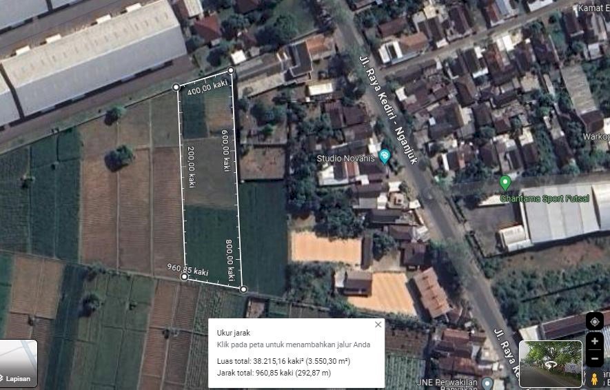 Tanah Dekat Bandara Kediri