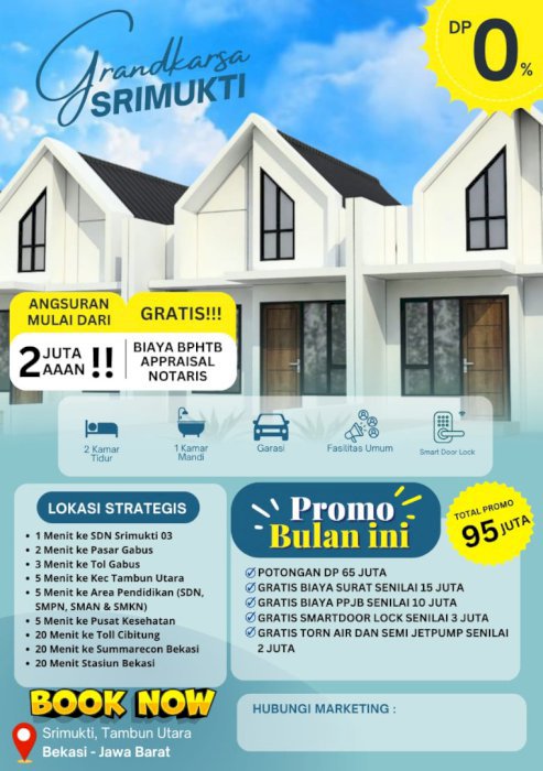 PERUMAHAN MODERN MINIMALIS SRIMUKTI BEKASI