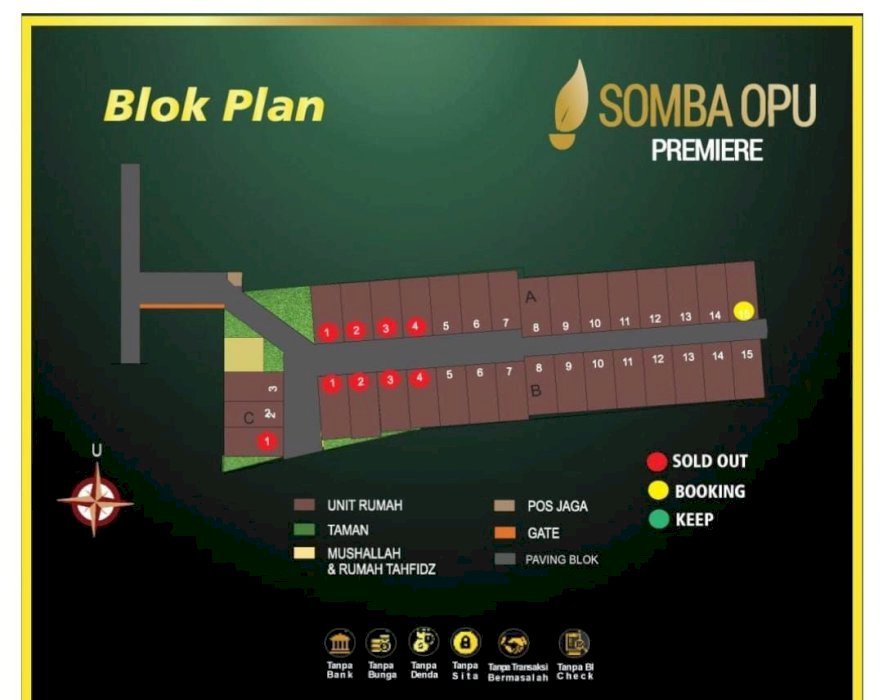 Tanah Kavling Premium murah SHM, posisi sudut siap bangun
