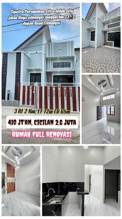 RUMAH MEWAH SIAP HUNI LOKASI DI TENGAH KOTA CILEUNGSI