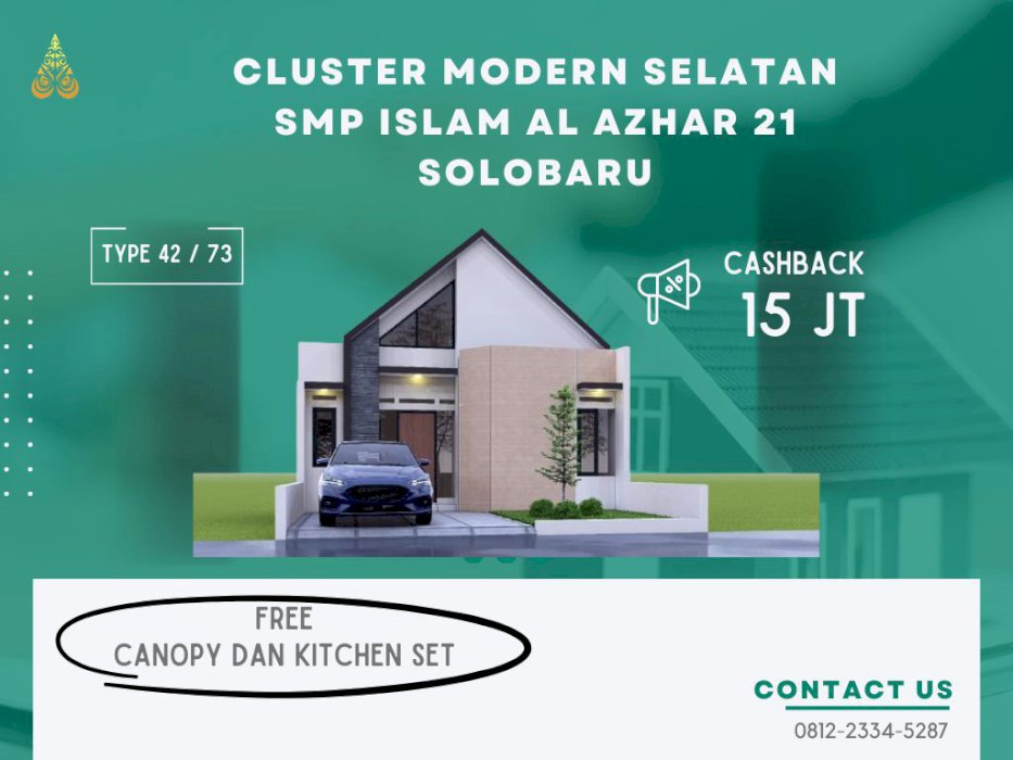 CLUSTER ASRI 300 JT SELATAN SMP ISLAM AL AZHAR 21 SOLOBARU SUKOHARJO