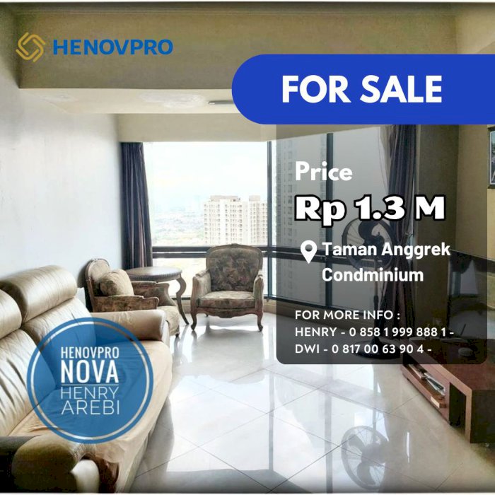 JUAL Taman Anggrek Condo 2+1BR SPECIAL PRICE Dekat Mall CP+TA