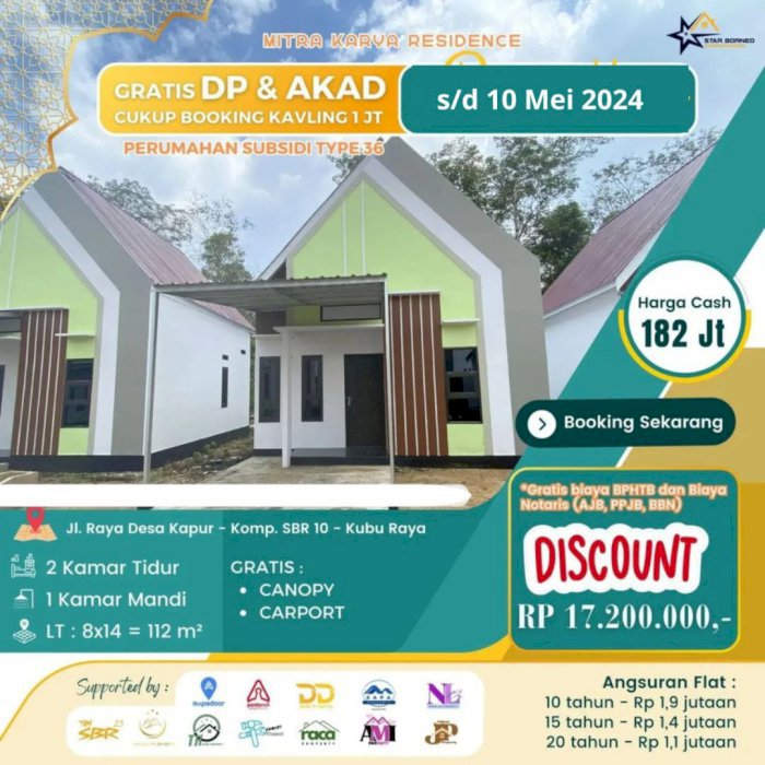 Rumah subsidi Kuburaya Kalimantan Barat