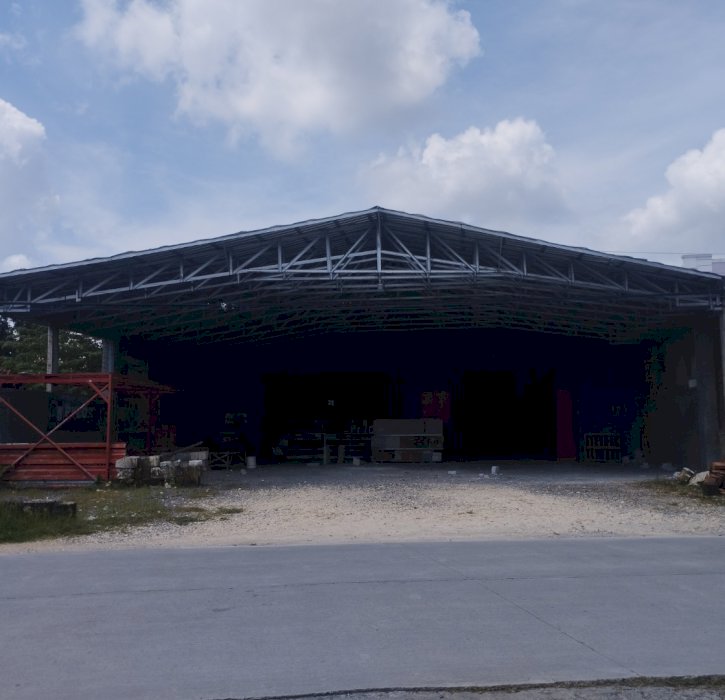 DIJUAL CEPAT BANGUNAN BEKAS TOKO MATRIAL+TANAH BAGIAN BELAKANG