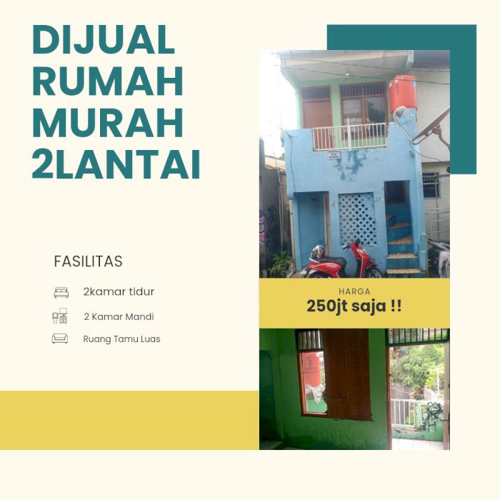 DIJUAL RUMAH MURAH 2 LANTAI STRATEGIS DI RAGUNAN JAKARTA SELATAN
